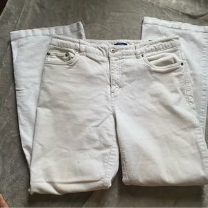Cream corduroy pants